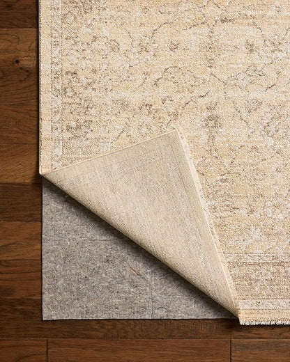 Loloi Chris Loves Julia Palma Collection PLM-10 Wheat/Bark 11'-6" x 15'-7" Fringe Area Rug Vintage Style Boho Living Room Bedroom Carpet