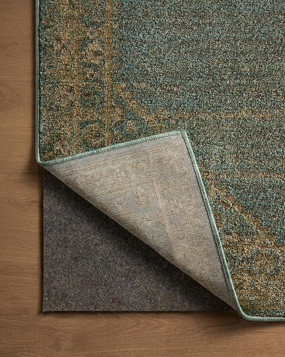 Loloi Magnolia Home by Joanna Gaines Mona Collection MOA-04 Aqua/Wheat 2'-6" x 8'-0" Runner Rug