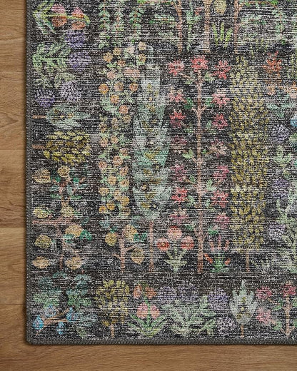 Loloi Rifle Paper Co. Maison Collection MAO-07 Charcoal 3'-9" x 5'-6", .19" Pile Height, Accent Rug