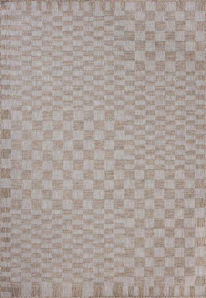 Loloi Amber Lewis Topanga Collection TOP-03 Natural/Dove 2'-3" x 3'-9" Indoor/Outdoor Area Rug