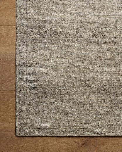 Loloi Amber Lewis Cambria Collection CBR-01 Ash/Bark 2'-6" x 12'-0" Runner Rug Jute, Neutral, Vintage Style, Antique Tone, Living, Bedroom, Dining, Carpet