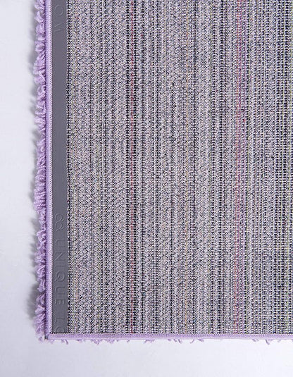 Unique Loom Solid Shag Collection Area Rug (3' 3" x 5' 3" Rectangle, Lilac)