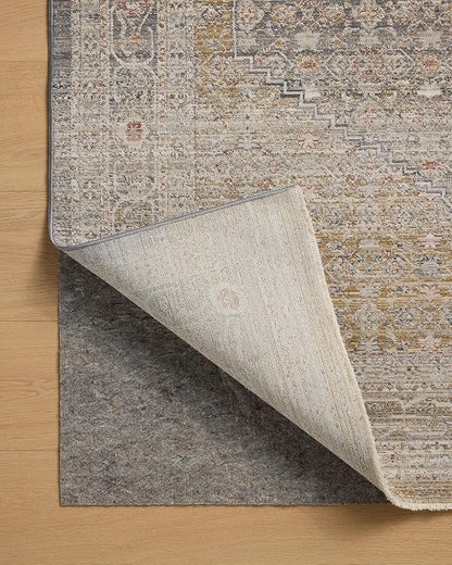 Loloi Chris Loves Julia Ida Collection IDA-02 Stone/Gold 3'-6" x 5'-6", .19" Pile Height, Accent Rug