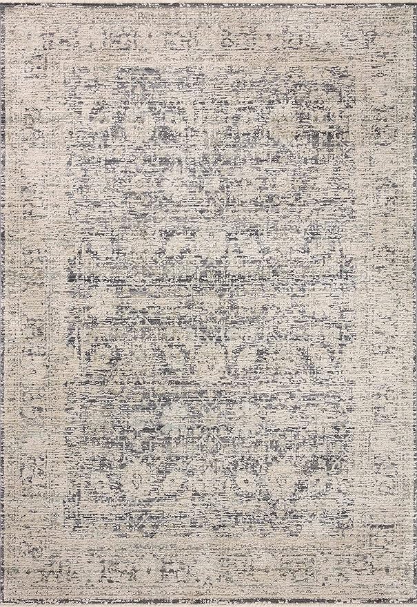 Loloi Amber Lewis Alie Collection ALE-05 Charcoal/Beige 2'-3" x 3'-10", .13" Pile Height, Accent Rug
