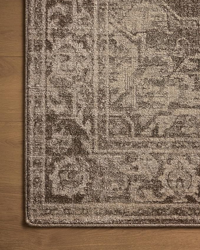 Loloi Magnolia Home by Joanna Gaines Mona Collection MOA-01 Cocoa/Stone 11'-6" x 15'-6" Area Rug