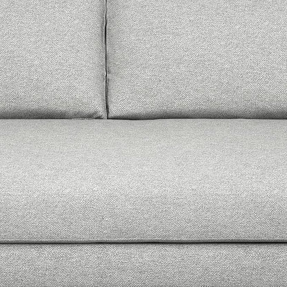 SIMPLIHOME Morrison Right Sectional Sofa in Woven-Blend Recycled Polyester Fabric, Mist Grey, 102-inches Wide, L-Shaped Couch with Right Chaise for the Living Room and Family Room